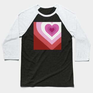 Lesbian Heart Baseball T-Shirt